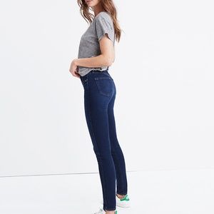 Madewell 10" High Rise Skinny Jean Dark Wash size 32 S